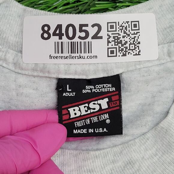 Vintage 80s Theater Mask Shirt Womens Large 21x24 Crop USA - Picture 7 of 16